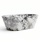 Marble bathtub in Calacatta Monet - Image 4