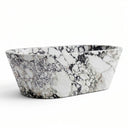 Marble bathtub in Calacatta Monet - Image 4