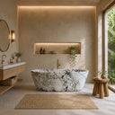 Marble bathtub in Calacatta Monet - Image 1