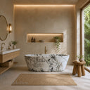 Marble bathtub in Calacatta Monet - Image 1