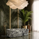 Marble bath in Calacatta Monet - Image 1