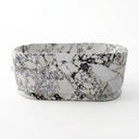 Natural stone bathtub in Calacatta Monet - Image 5