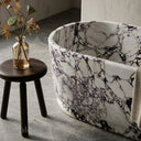 Natural stone bathtub in Calacatta Monet - Image 2