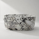 Natural stone bathtub in Calacatta Monet - Image 2