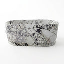 Natural stone bathtub in Calacatta Monet - Image 5
