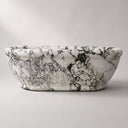 Stone bathtub in Calacatta Monet - Image 2