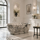 Stone bathtub in Calacatta Monet - Image 1