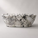 Stone bathtub in Calacatta Monet - Image 3