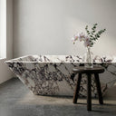 Freestanding marble tub in Calacatta Monet - Image 2
