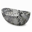 Stone freestanding tub in Calacatta Monet - Image 5