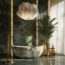 Stone freestanding tub in Calacatta Monet - Image 1