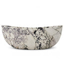 Stone freestanding tub in Calacatta Monet - Image 4