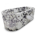 Natural stone bath in Calacatta Monet - Image 4