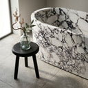 Natural stone bath in Calacatta Monet - Image 2