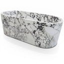 Natural stone bath in Calacatta Monet - Image 5