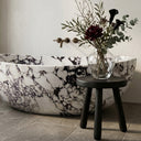 Marble bath in Calacatta Monet - Image 3