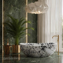 Marble bath in Calacatta Monet - Image 1