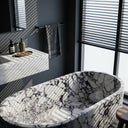 Marble tub in Calacatta Monet - Image 4