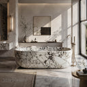 Marble tub in Calacatta Monet - Image 2