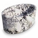White marble bathtub in Calacatta Monet - Image 5