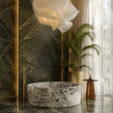 White marble bathtub in Calacatta Monet - Image 1