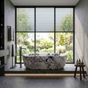 Natural stone bathtub in Calacatta Monet - Image 1