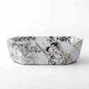 Natural stone bathtub in Calacatta Monet - Image 5