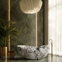 Stone bathtub in Calacatta Monet - Image 1