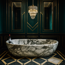 Luxury Stone Tub Arabescato