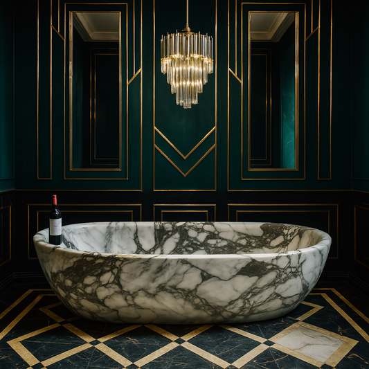 Arabescato Luxury Stone Tub