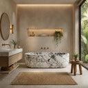 Freestanding marble tub in Calacatta Monet - Image 2