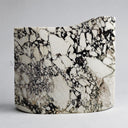 Stone freestanding tub in Calacatta Monet - Image 3
