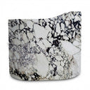 Stone freestanding tub in Calacatta Monet - Image 4