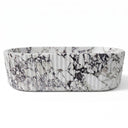 Natural stone bath in Calacatta Monet - Image 6