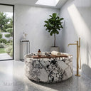 Marble bath in Calacatta Monet - Image 1