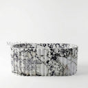 White marble bathtub in Calacatta Monet - Image 5