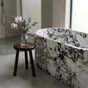 White marble bathtub in Calacatta Monet - Image 3
