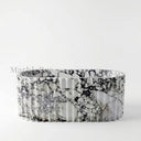 White marble bathtub in Calacatta Monet - Image 5