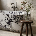 Natural stone bathtub in Calacatta Monet - Image 3