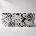 Natural stone bathtub in Calacatta Monet - Image 4