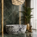 Natural stone bathtub in Calacatta Monet - Image 2