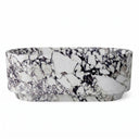 Natural stone bathtub in Calacatta Monet - Image 5
