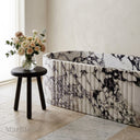Freestanding marble tub in Calacatta Monet - Image 4