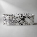 Freestanding marble tub in Calacatta Monet - Image 5