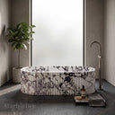 Freestanding marble tub in Calacatta Monet - Image 2