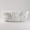 Stone freestanding tub in Calacatta White Marble - Image 5