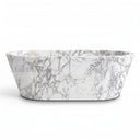 Stone freestanding tub in Calacatta White Marble - Image 2