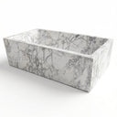 Natural stone bath in Calacatta White Marble - Image 3