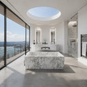 Natural stone bath in Calacatta White Marble - Image 1
