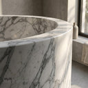 Marble bathtub in Calacatta White Marble - Image 6